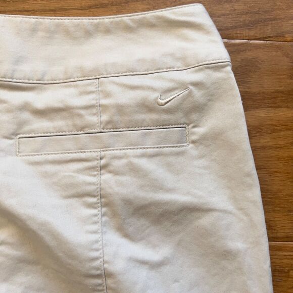 Nike Golf Pants Women's Size 6 S Khaki Tan Dri-Fit UV Protection Cropped - Picture 11 of 11